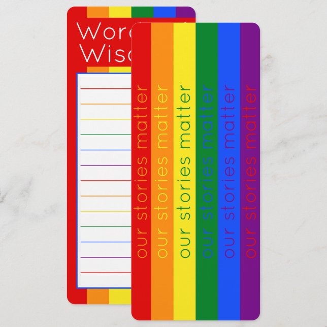 Bandera del orgullo gay Marcador del arcoiris LGBT (Anverso / Reverso)
