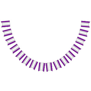 Bandera del Orgullo Graysexual Banner Bunting Fies