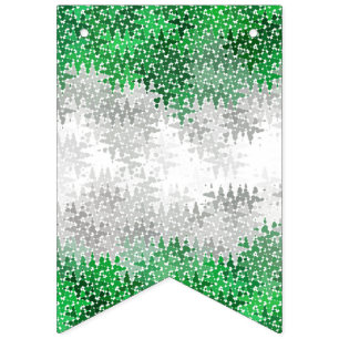Bandera del Orgullo Gris Trippy Resumen Rápidament