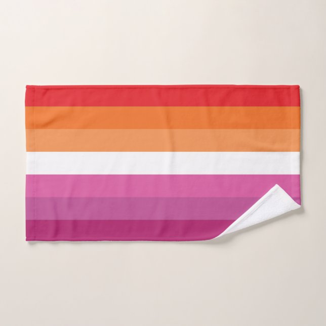 Bandera del Orgullo Lesbiano (Toalla de mano)