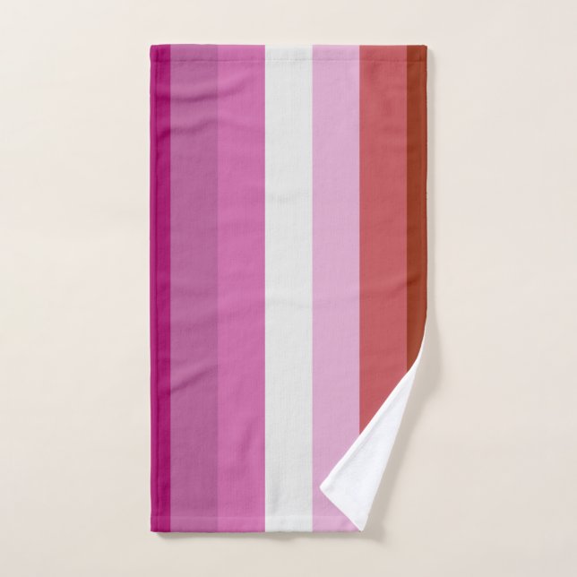 Bandera del Orgullo Lesbiano (Toalla de mano)