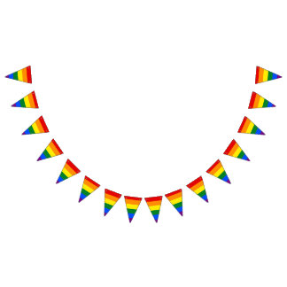 Bandera del orgullo LGBT Banner Bunting Flags