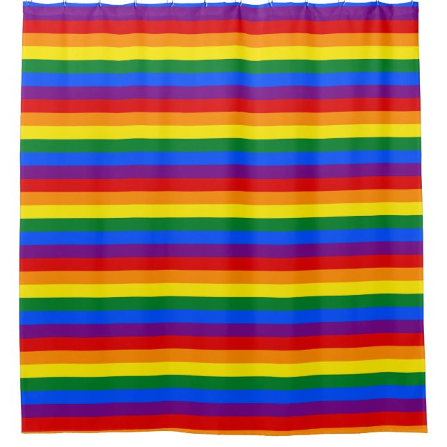 Bandera del orgullo LGBT Cortinas de ducha (Anverso)