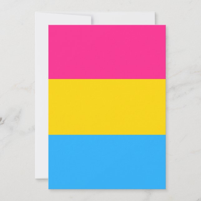 Bandera del orgullo pansexual LGBTQ (Anverso)