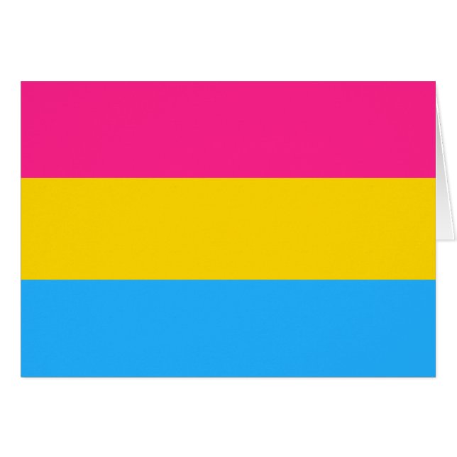 Bandera del orgullo pansexual LGBTQ (Anverso (Horizontal))