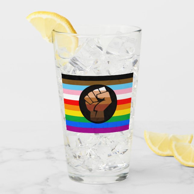 Bandera del orgullo POC Progreso LGBTQ+ (Anverso (hielo))