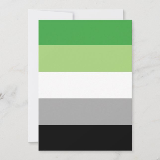 Bandera del orgullo romántico LGBTQ (Anverso)