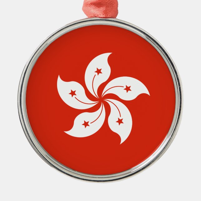 Bandera del ornamento cerámico de Hong Kong (Frente)