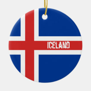 Bandera del ornamento de Islandia