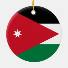 Bandera del ornamento de Jordania