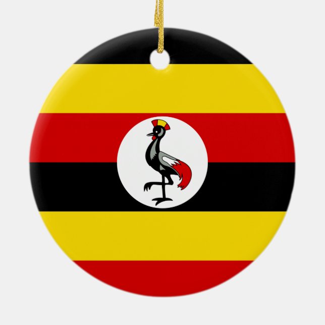 Bandera del ornamento de Uganda (Atrás)