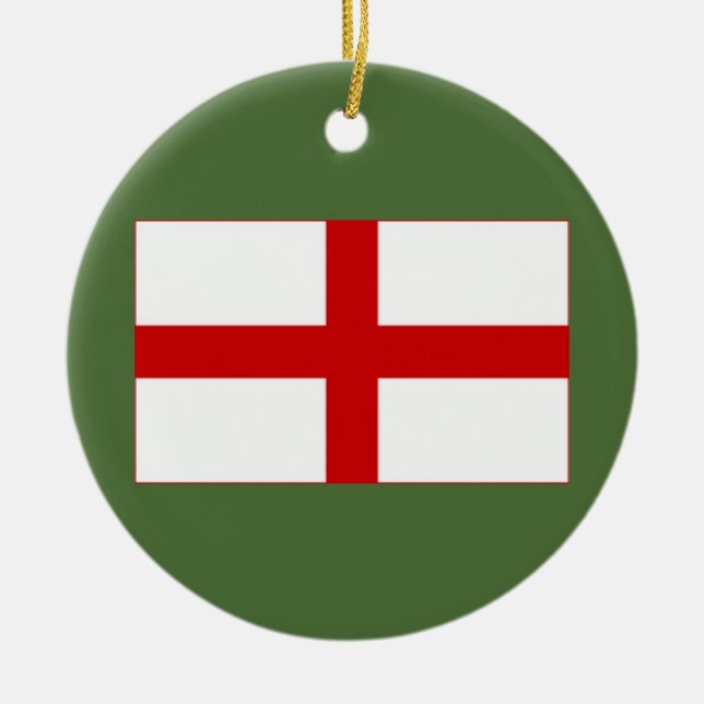 Bandera del ornamento del navidad de Inglaterra (Frente)