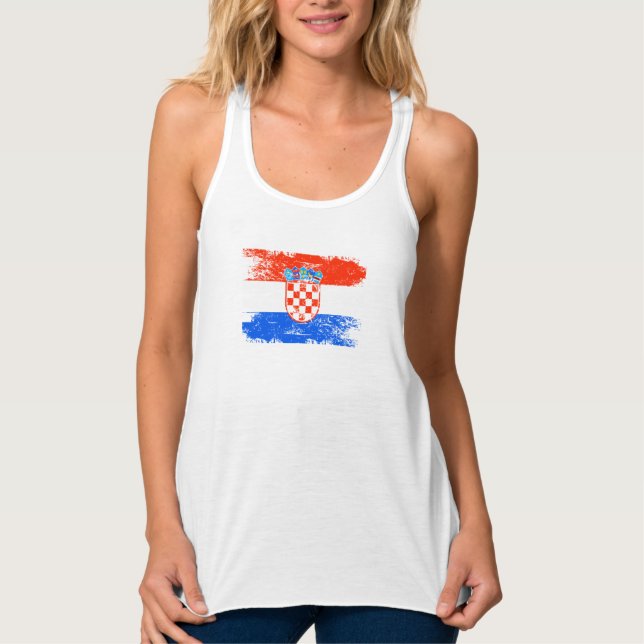 Bandera del país regalo de Croacia Camisa de viaje (Anverso)
