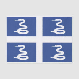 Bandera del papel de tejidos de Martinica