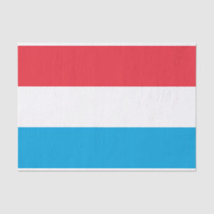 Bandera del papel seda de Luxemburgo