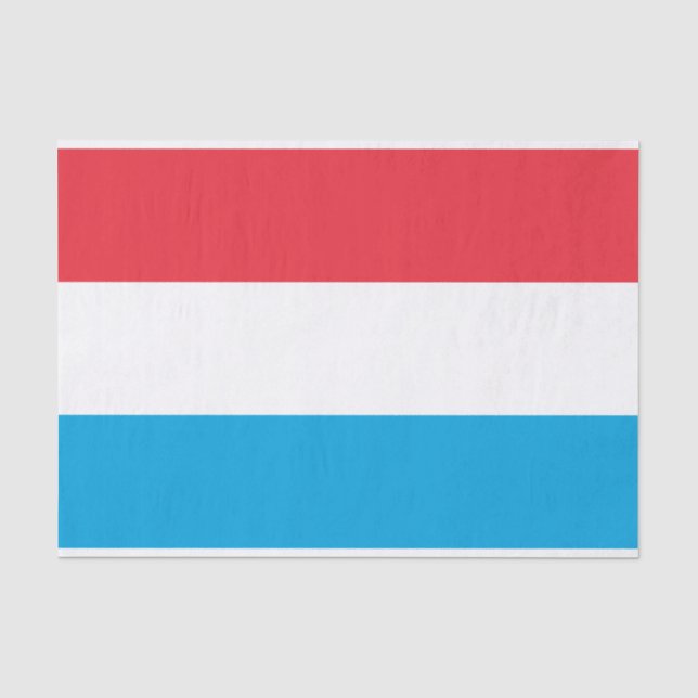 Bandera del papel seda de Luxemburgo (Anverso)