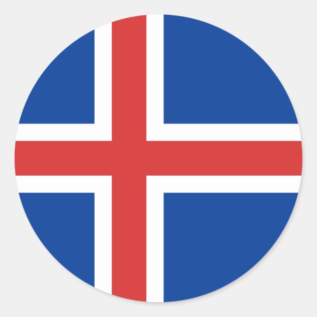 Bandera del Pegatina de Islandia (Anverso)