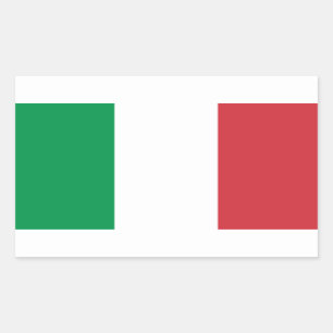Bandera del pegatina de la etiqueta de Italia