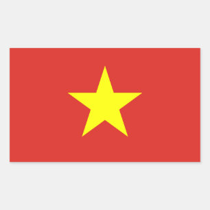 Bandera del pegatina de la etiqueta de Vietnam