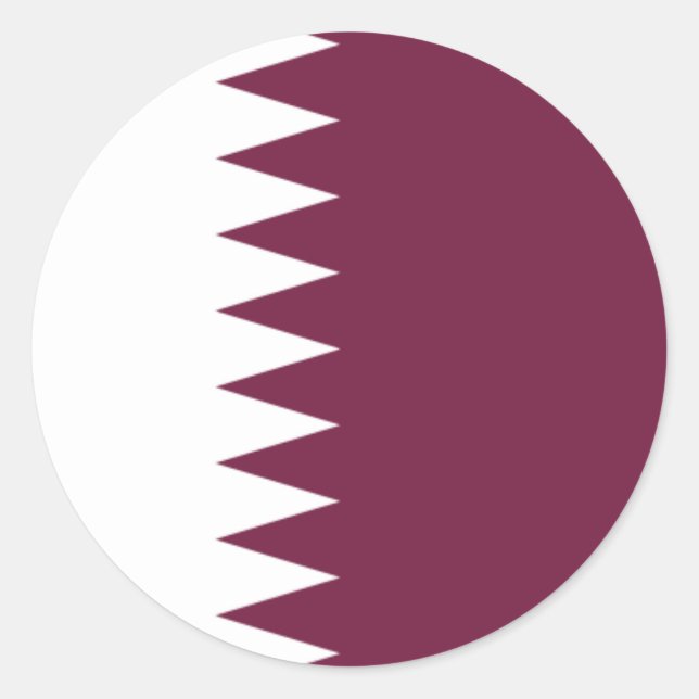 Bandera del Pegatina de Qatar (Anverso)