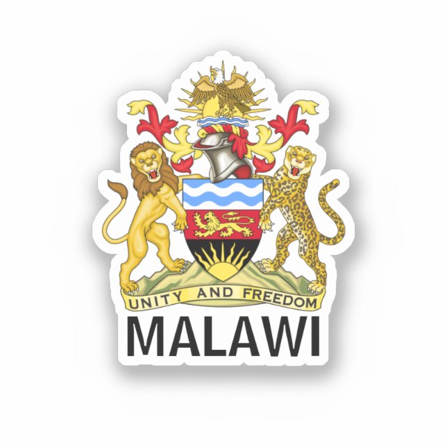 Bandera del Pegatina de Ronda Clásica de Malawi (Anverso)