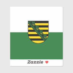 Bandera del Pegatina de Sajonia Vinyl