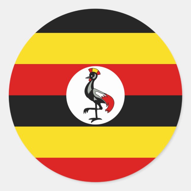 Bandera del Pegatina de Uganda (Anverso)