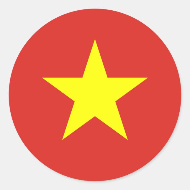 Bandera del Pegatina de Vietnam (Anverso)