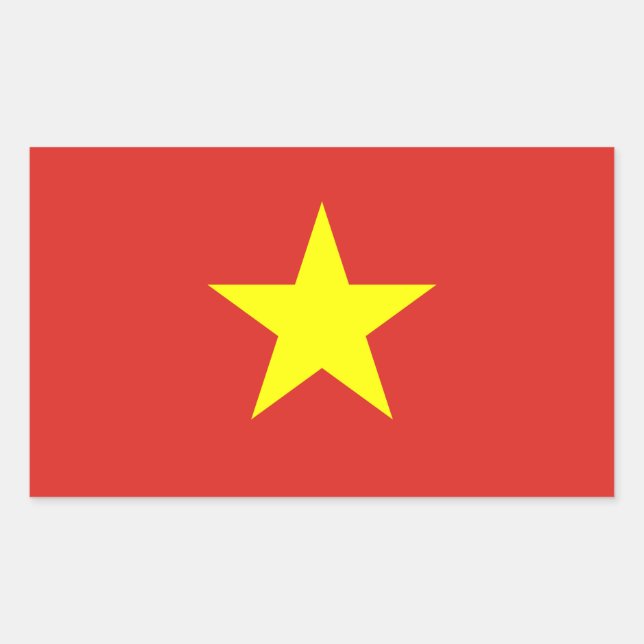 Bandera del Pegatina del Decal de Vietnam (Anverso)
