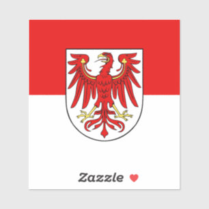 Bandera del Pegatina del Vinilo de Brandeburgo