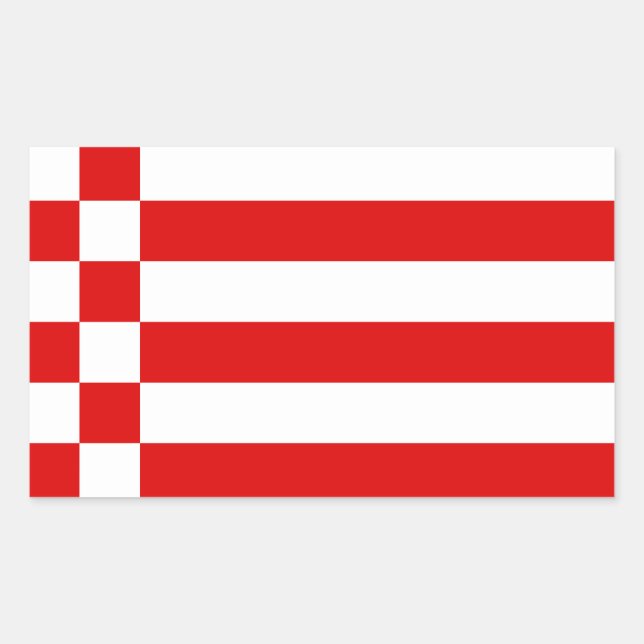 Bandera del Pegatina rectangular de Bremen (Anverso)