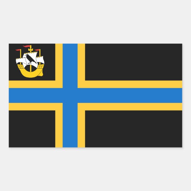Bandera del Pegatina rectangular de caithness (Anverso)