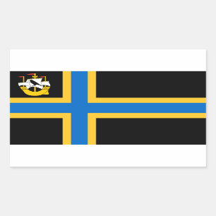 Bandera del Pegatina rectangular de caithness