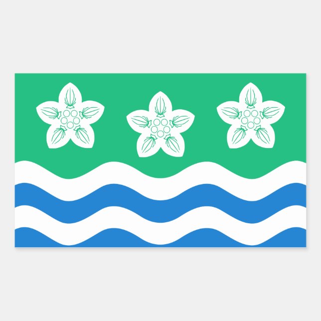 Bandera del Pegatina rectangular de Cumberland (Anverso)
