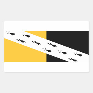 Bandera del Pegatina rectangular de Norfolk