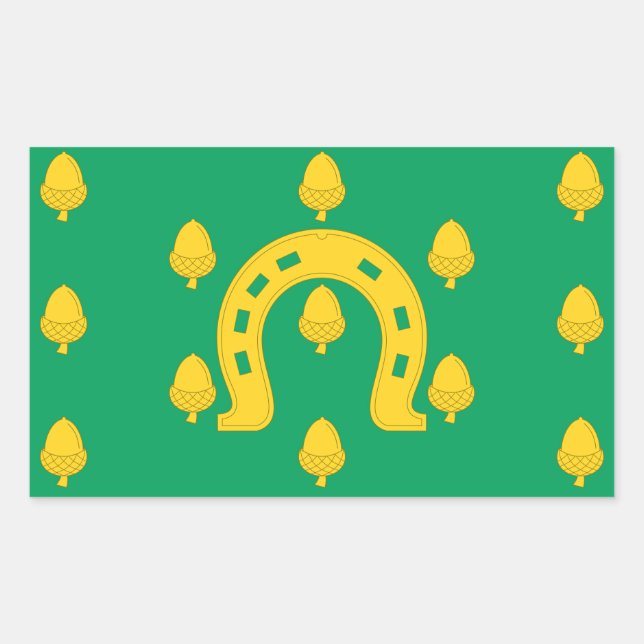 Bandera del Pegatina rectangular de Rutland (Anverso)