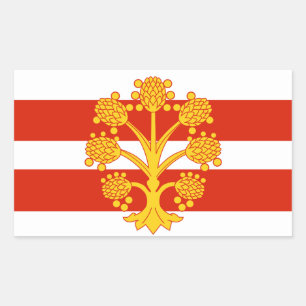 Bandera del Pegatina rectangular de Westmorland