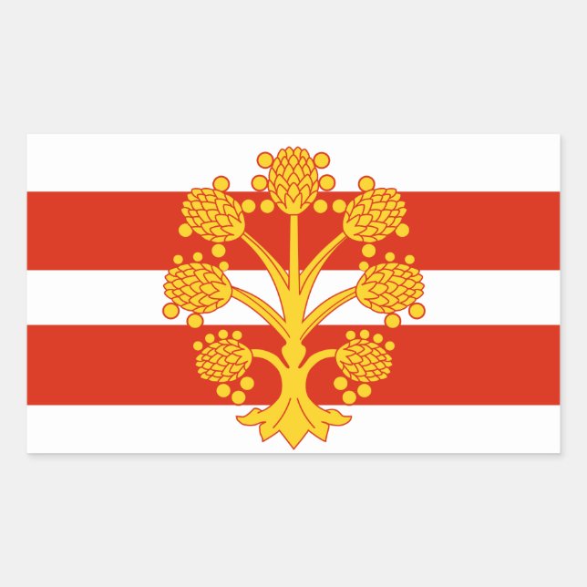 Bandera del Pegatina rectangular de Westmorland (Anverso)