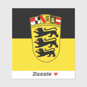 Bandera del Pegatina Vinyl de Baden-Württemberg