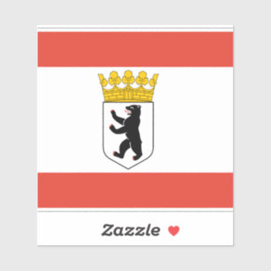 Bandera del Pegatina Vinyl de Berlín