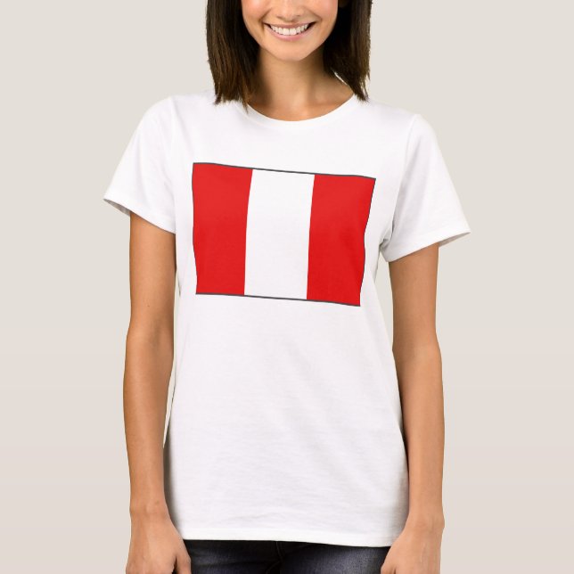 Bandera del Perú x Mapa de camiseta (Anverso)