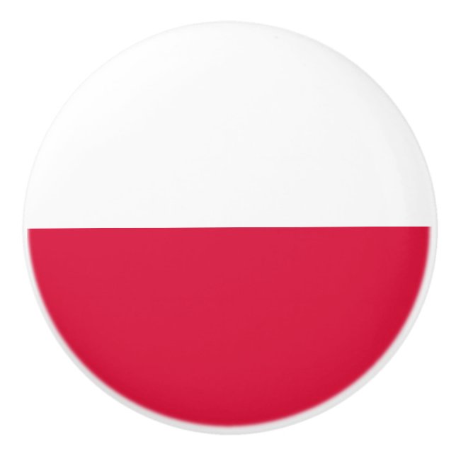 Bandera del pomo cerámico de Polonia (Anverso)