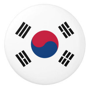 Bandera del pomo de cerámica de Corea del Sur