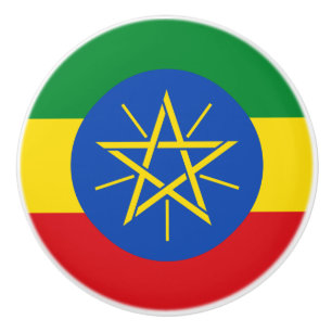 Bandera del pomo de cerámica de Etiopía