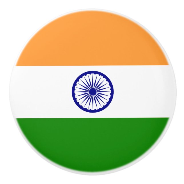 Bandera del pomo de cerámica de la India (Anverso)
