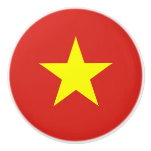 Bandera del pomo de cerámica de Vietnam