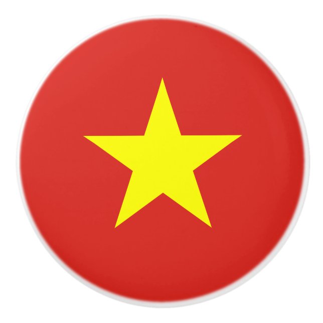 Bandera del pomo de cerámica de Vietnam (Anverso)