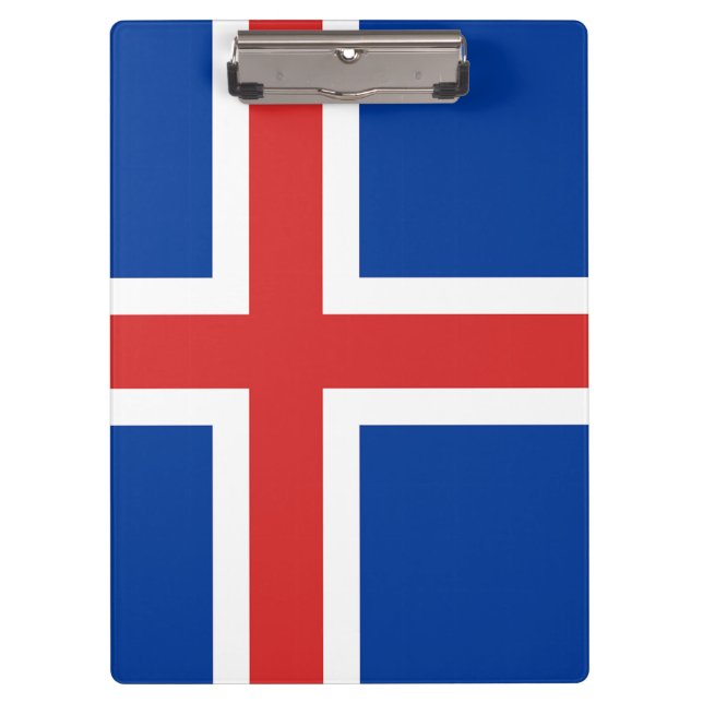 Bandera del Portapapeles de Islandia (Anverso)