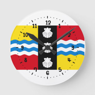 Bandera del reloj de pared cuadrado de Bedfordshir