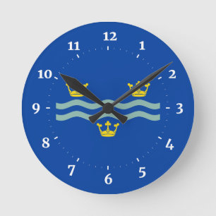 Bandera del reloj de pared cuadrado de Cambridgesh